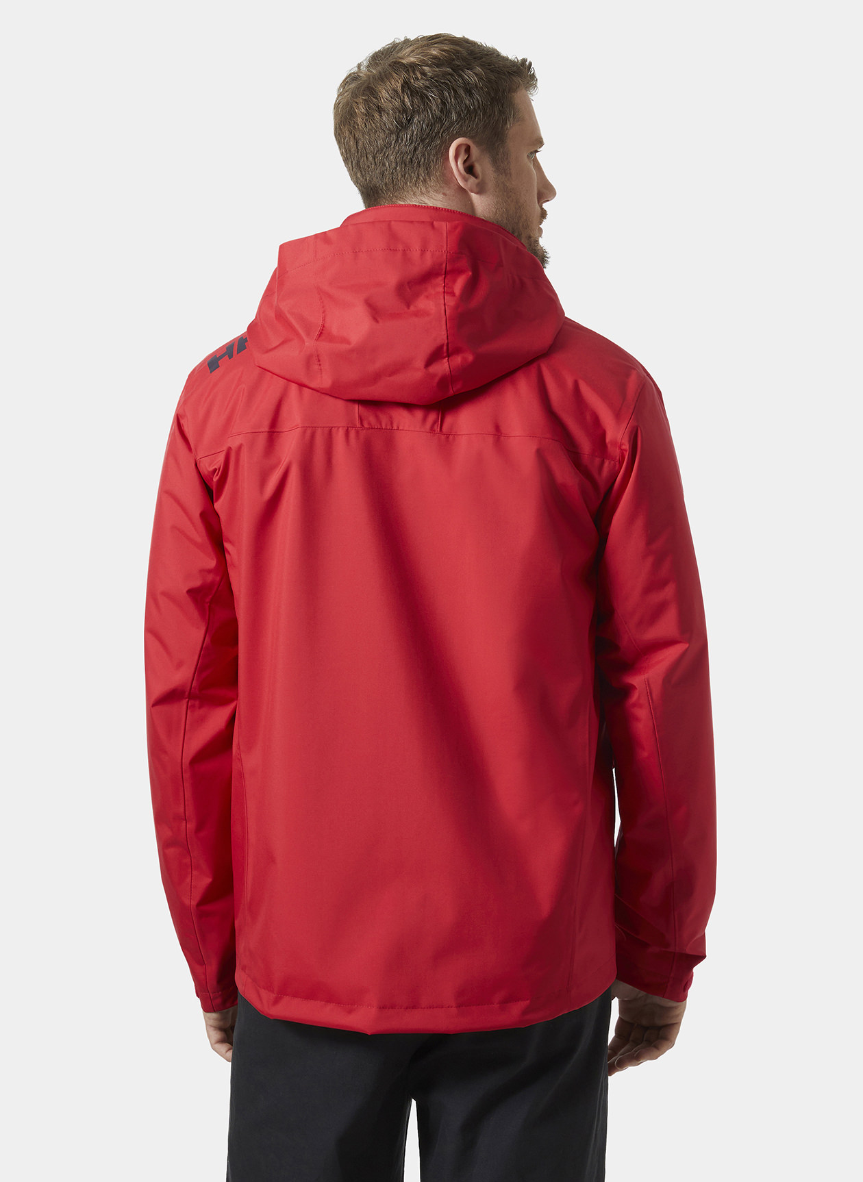 Logo Medical Jackets | Helly Hansen Men's Red Crew Hooded