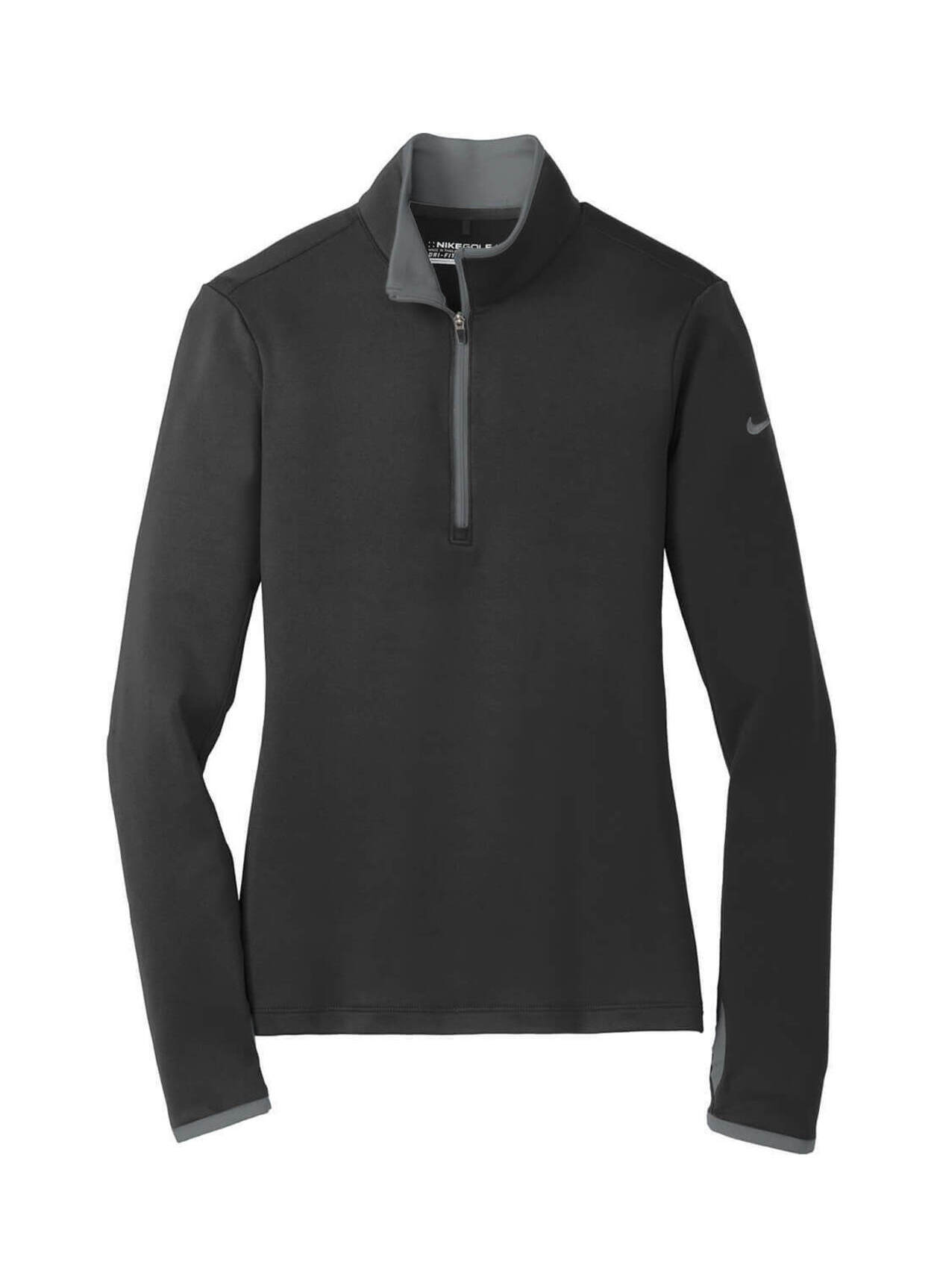 nike black half zip women's