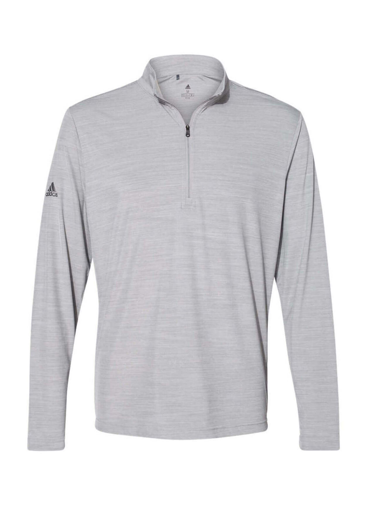 Logo Quarter-Zips | Adidas Men's Quiet Crimson Quarter-Zip