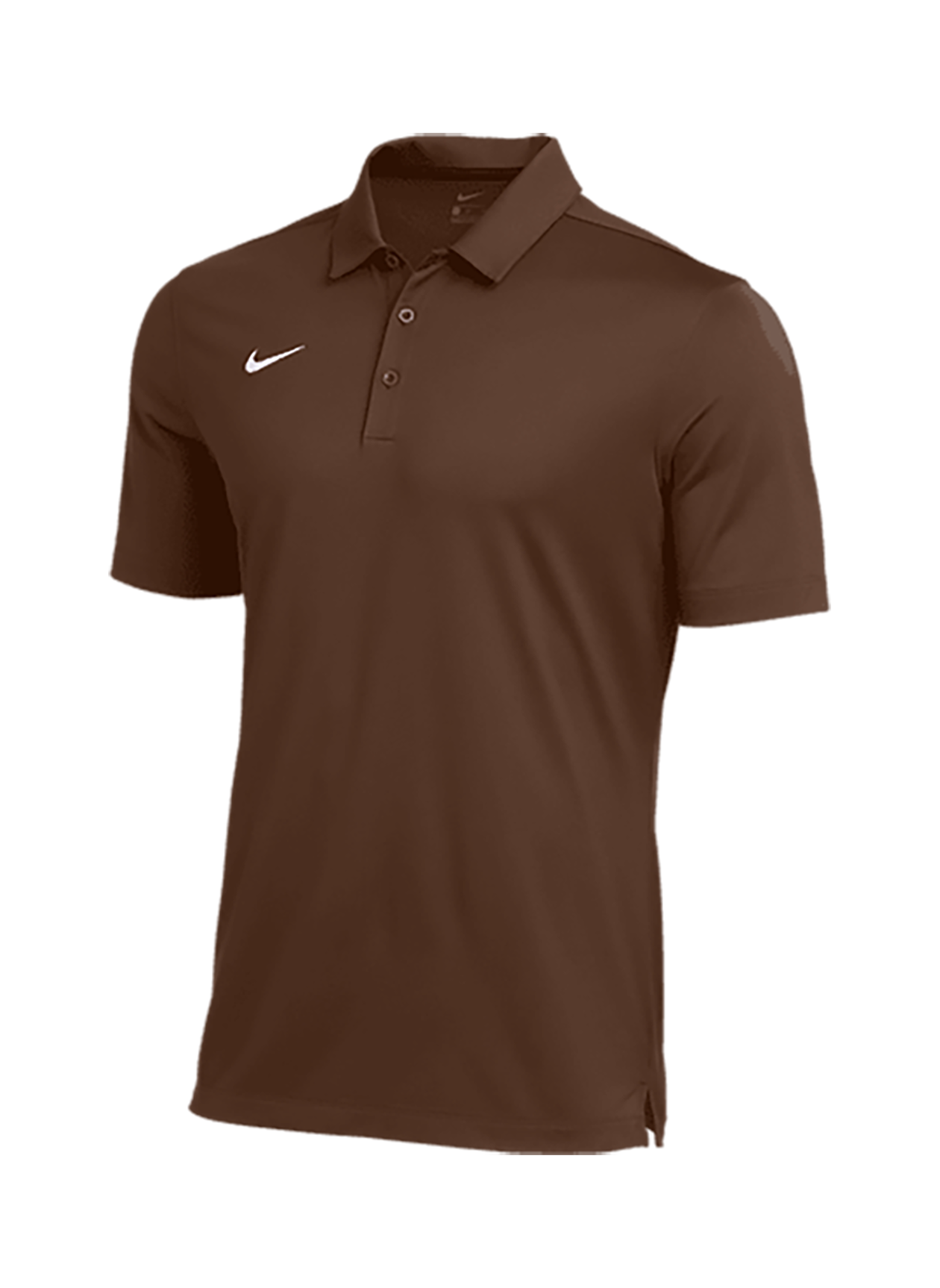 brown dri fit polo
