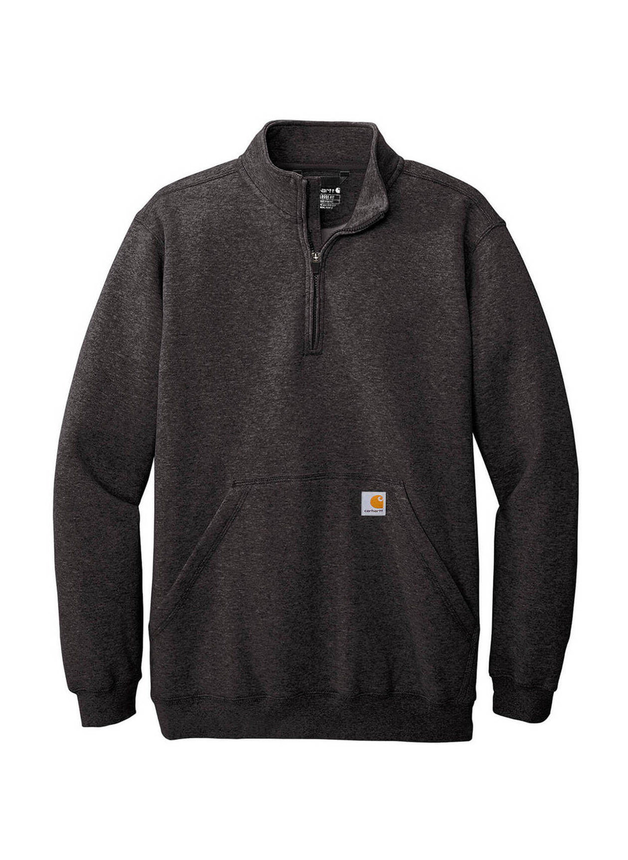 Carhartt Men's Heather Grey Midweight Hooded Zip-Front