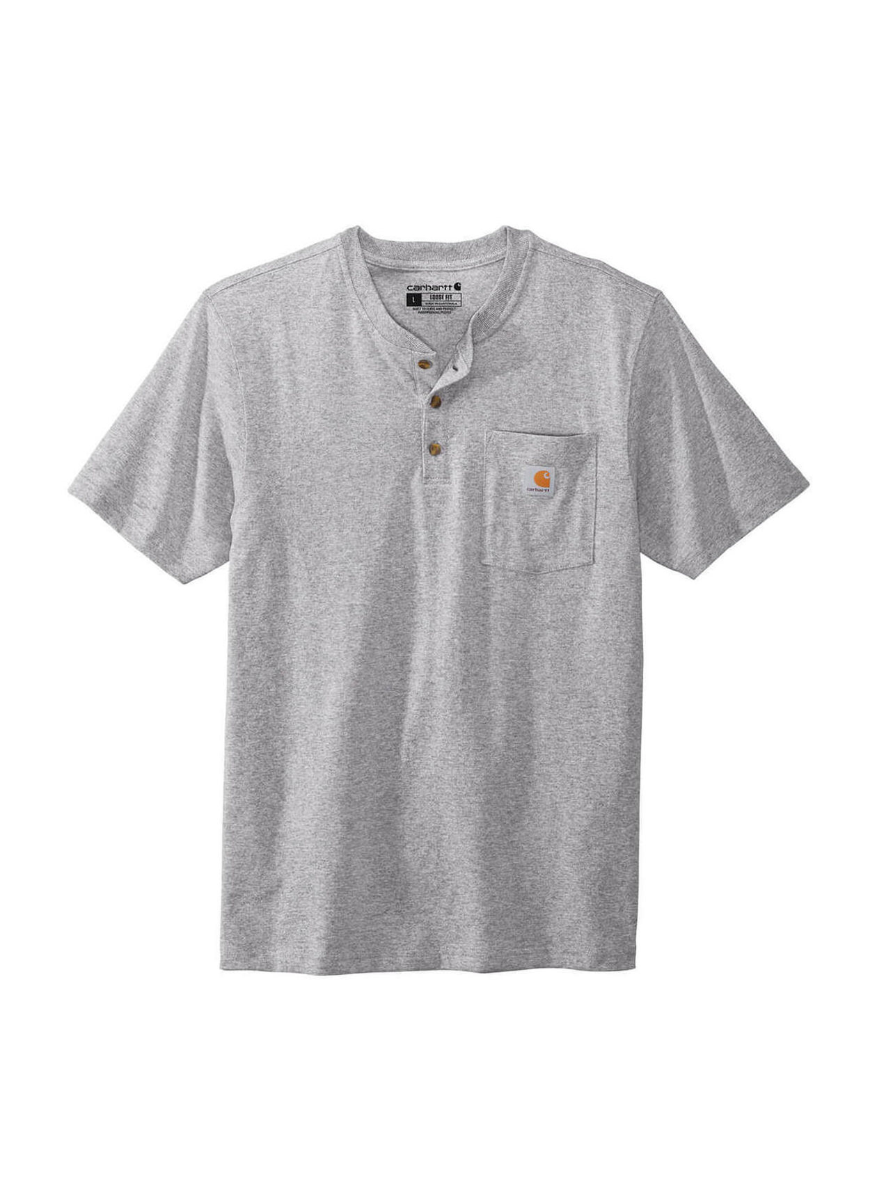 Carhartt Men's Carbon Heather Henley T-Shirt