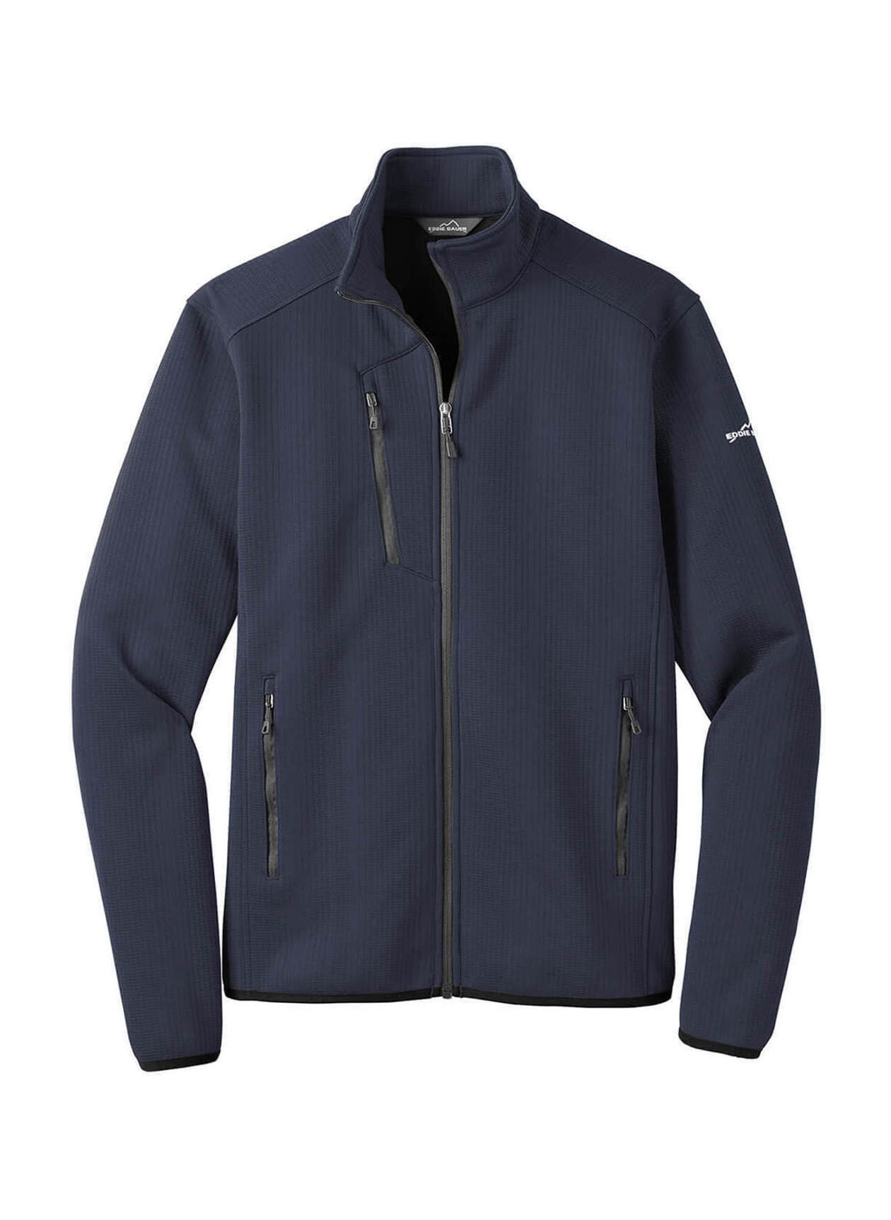 Eddie Bauer Men's Black Sweater Fleece Quarter-Zip | Personalized
