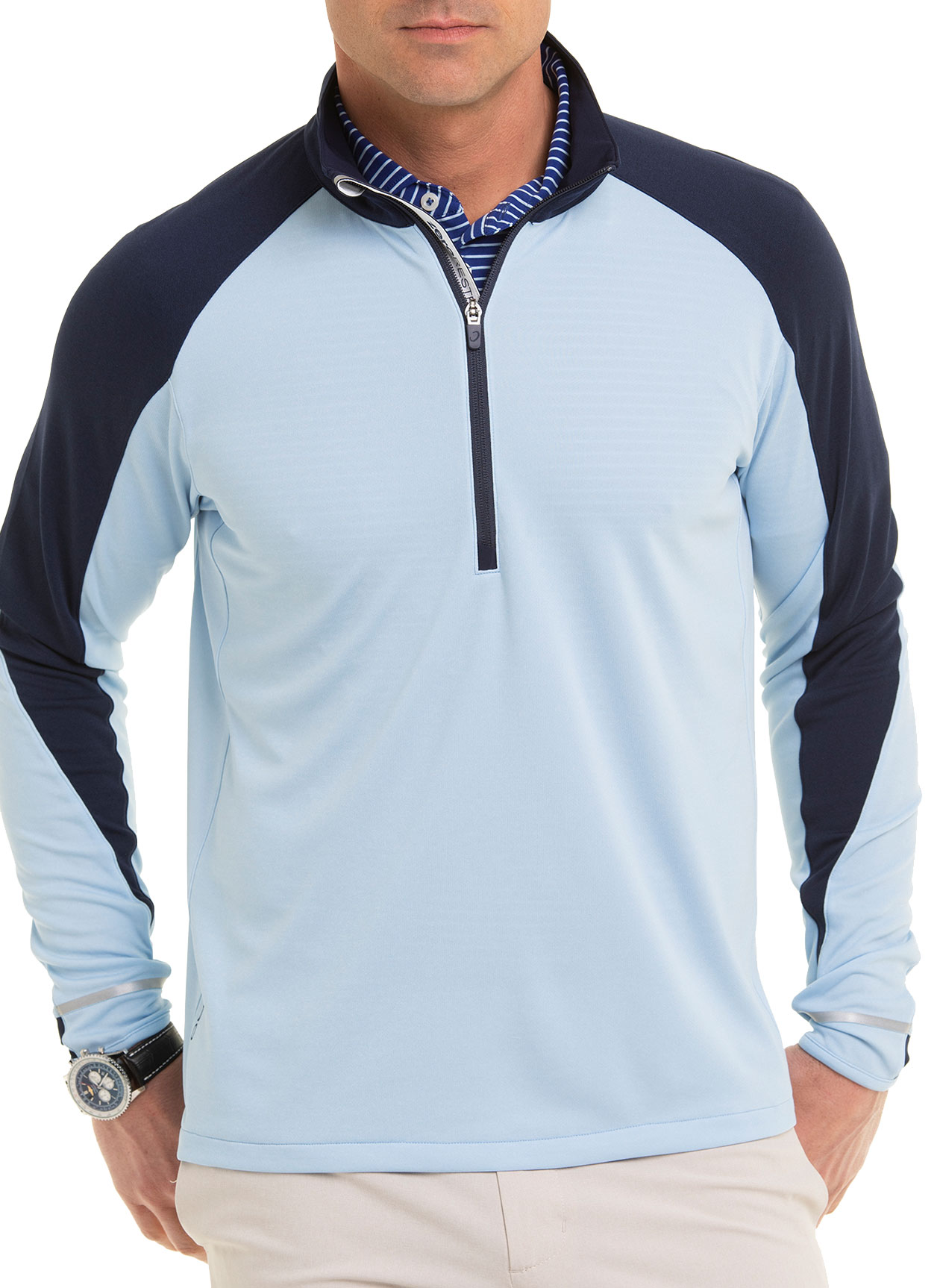 Zero Restriction Men's Skyway Heather Z425 Quarter-Zip