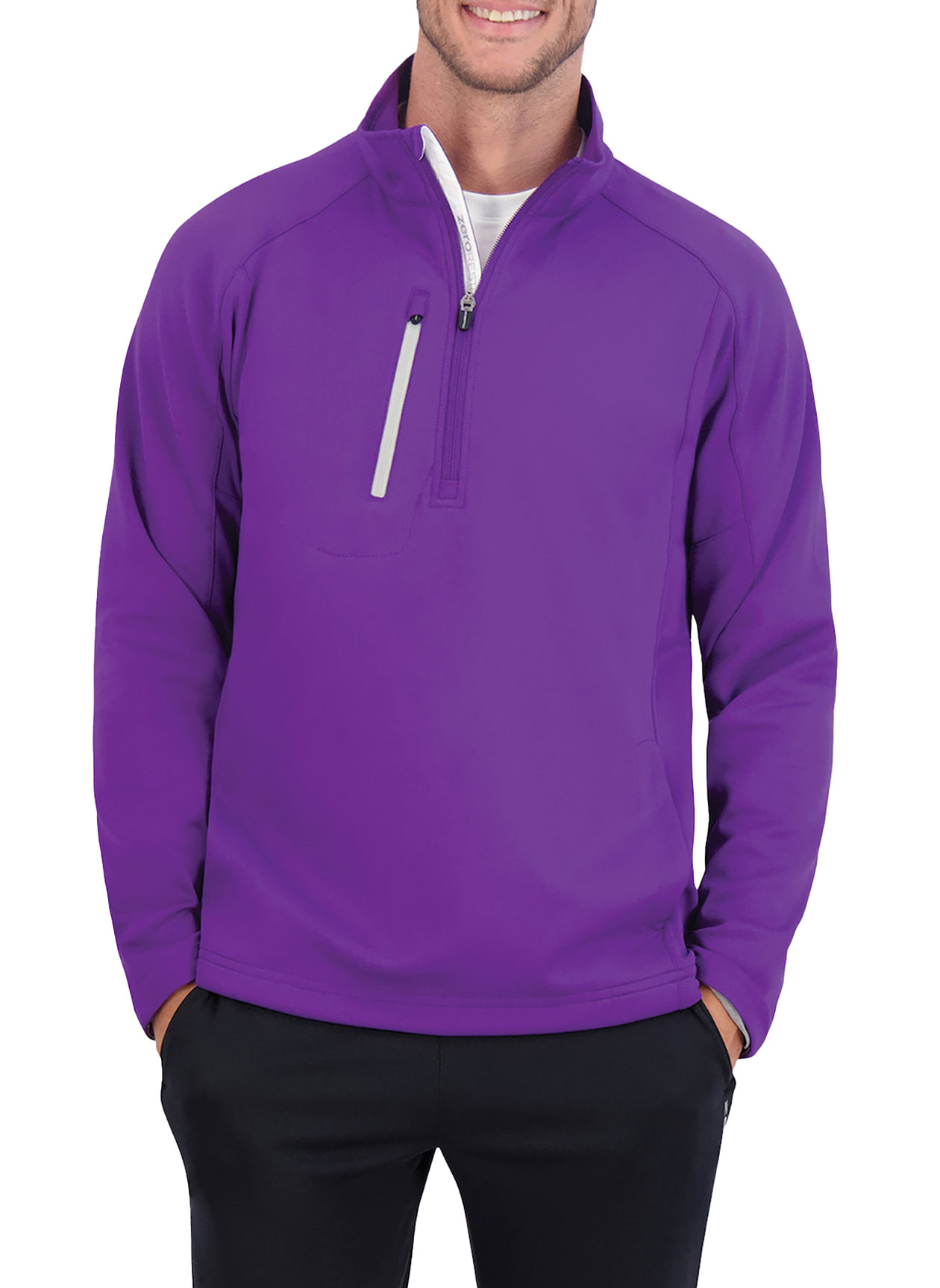 Zero Restriction Men's Light Blue Z500 Quarter-Zip