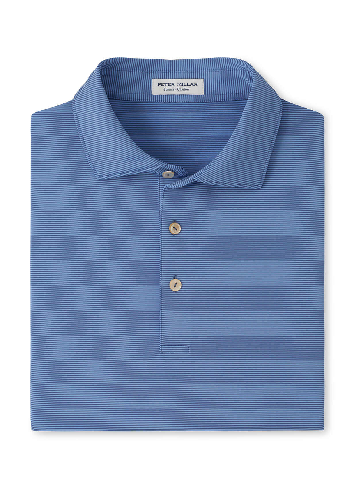 Peter Millar Men's Cottage Blue Jubilee Striped Polo