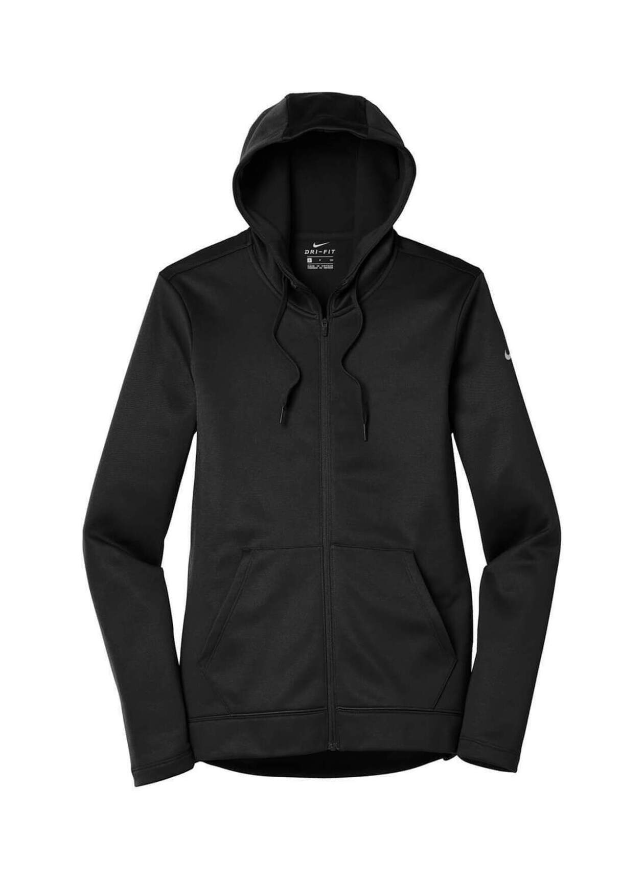 Nike Black Women's Therma-Fit Full-Zip Fleece Hoodie