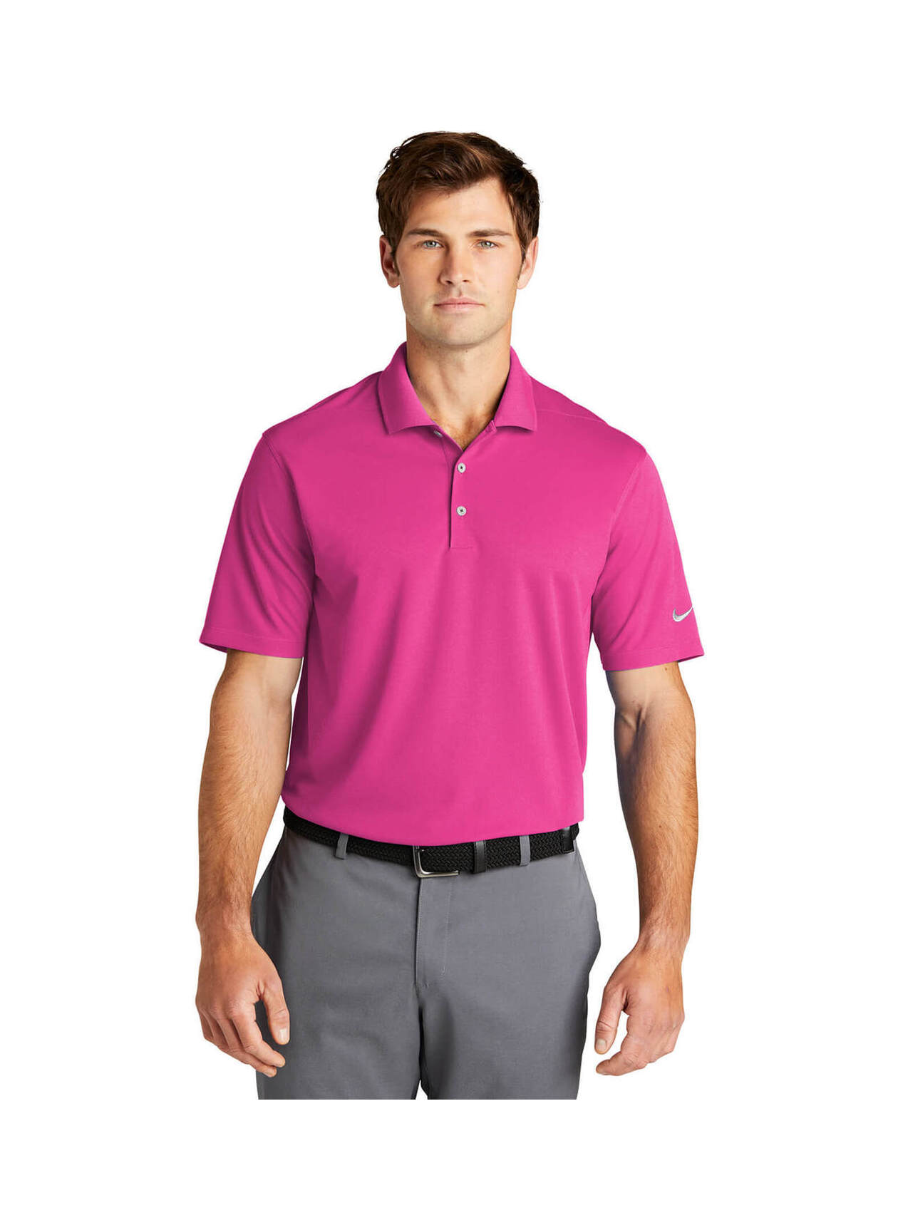 nike pink polo mens
