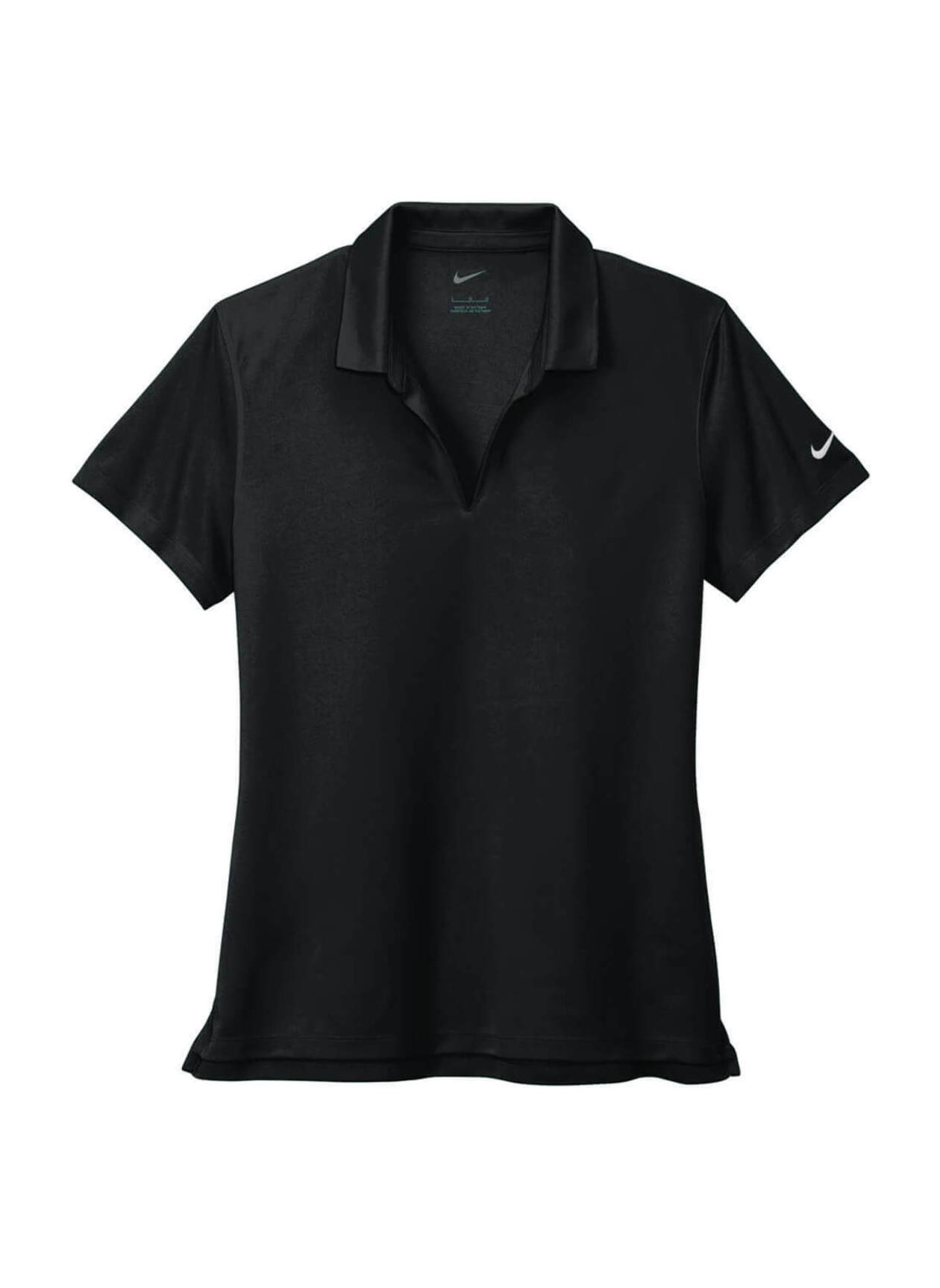 black dri fit polo