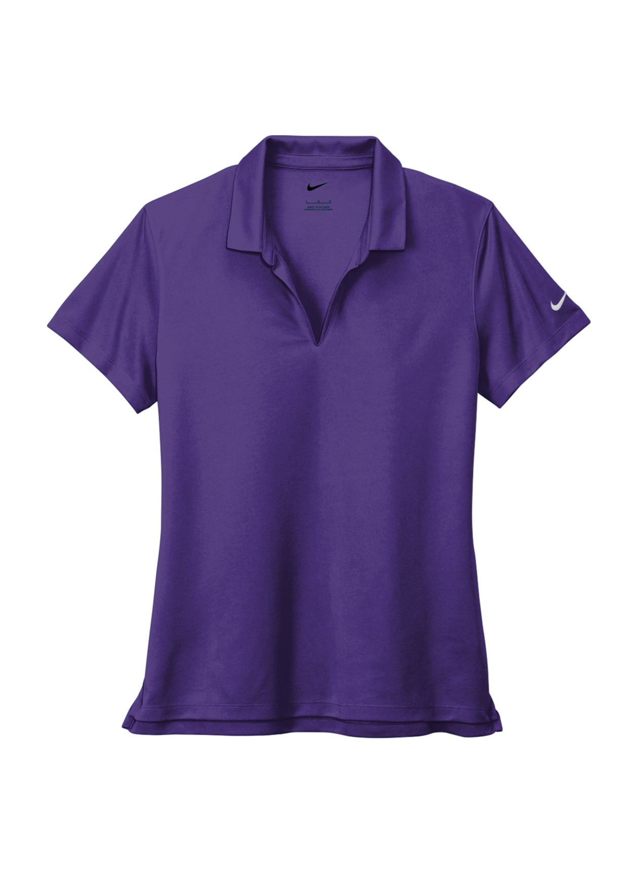 Healthcare Polos Branded Nike Women's Court Purple Dri-FIT Micro