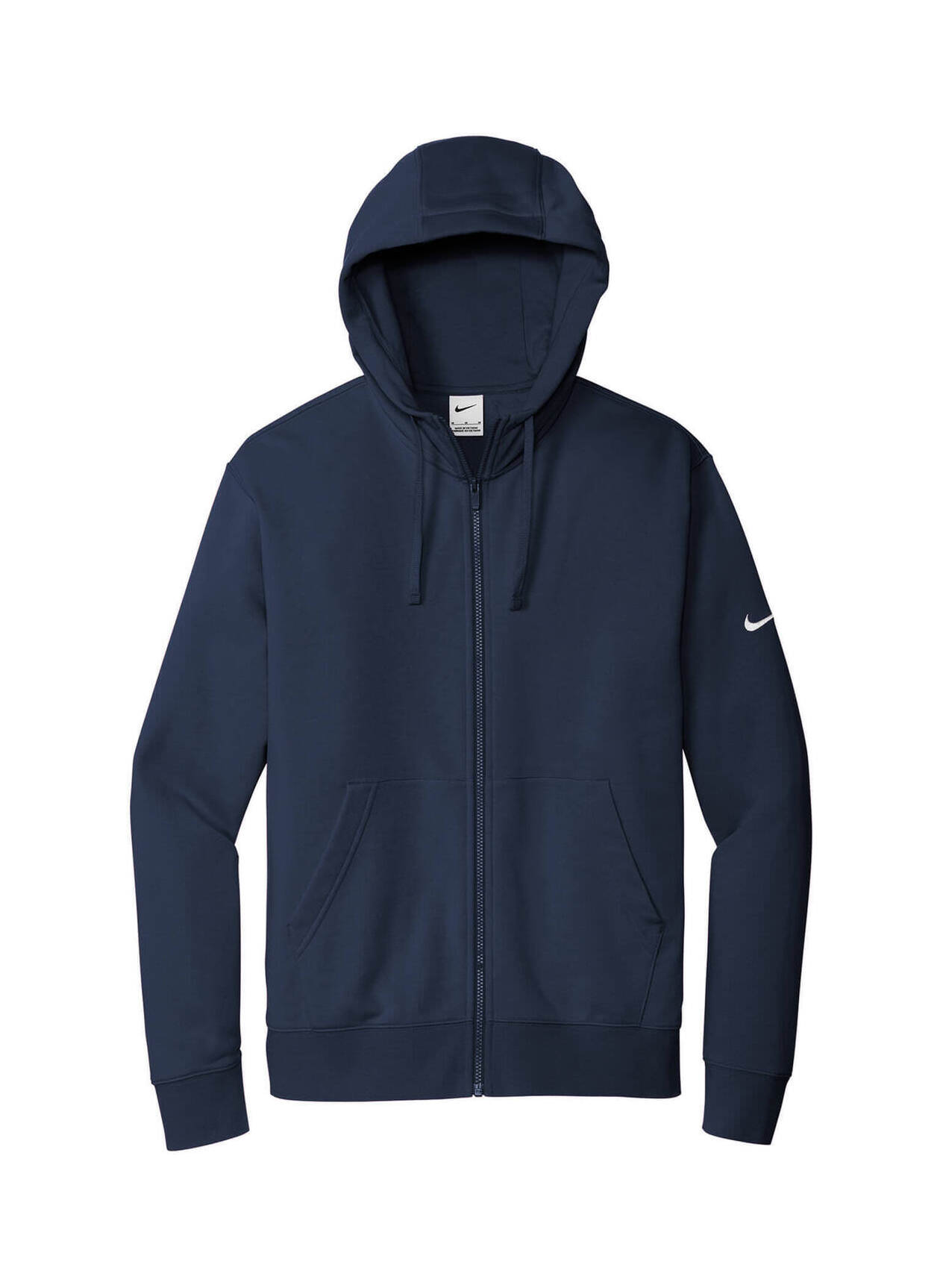 nike men's club swoosh full zip fleece hoodie