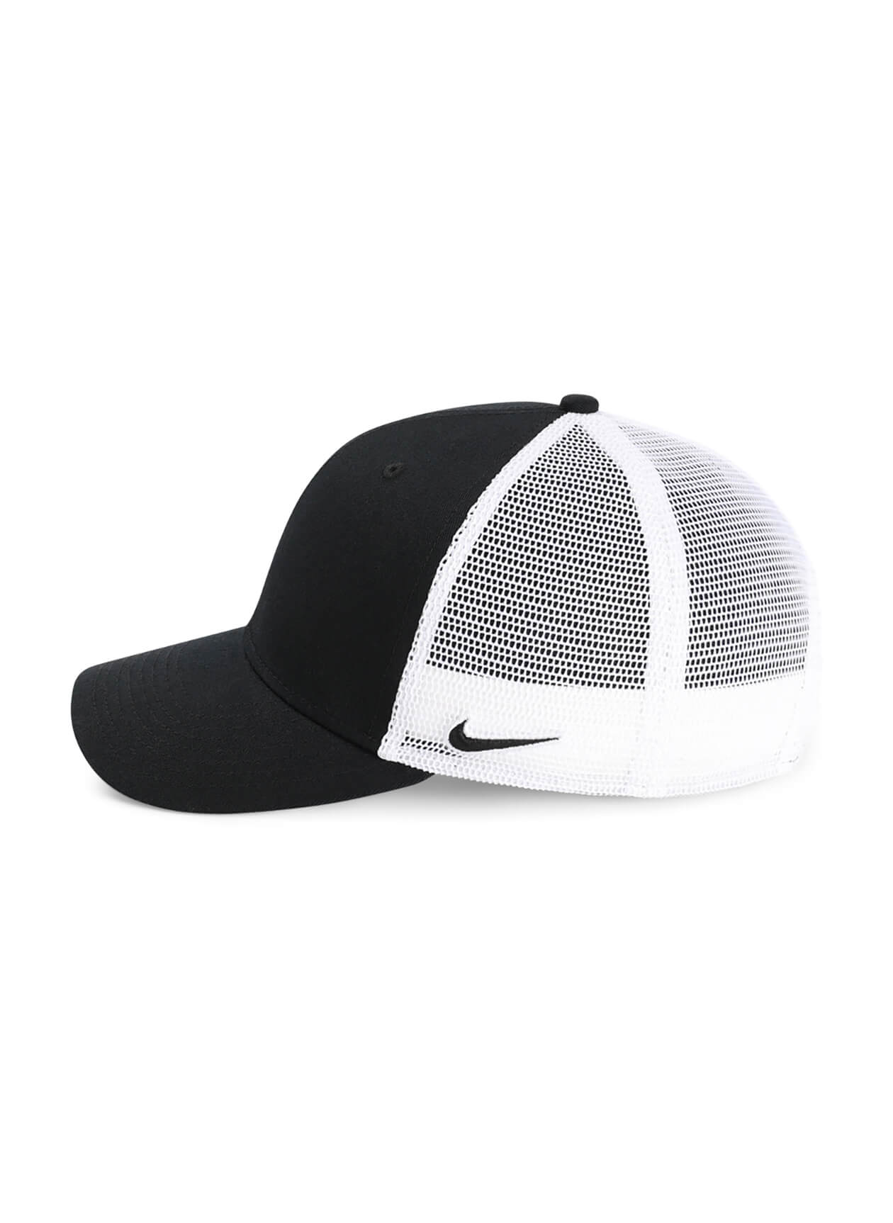nike black trucker cap