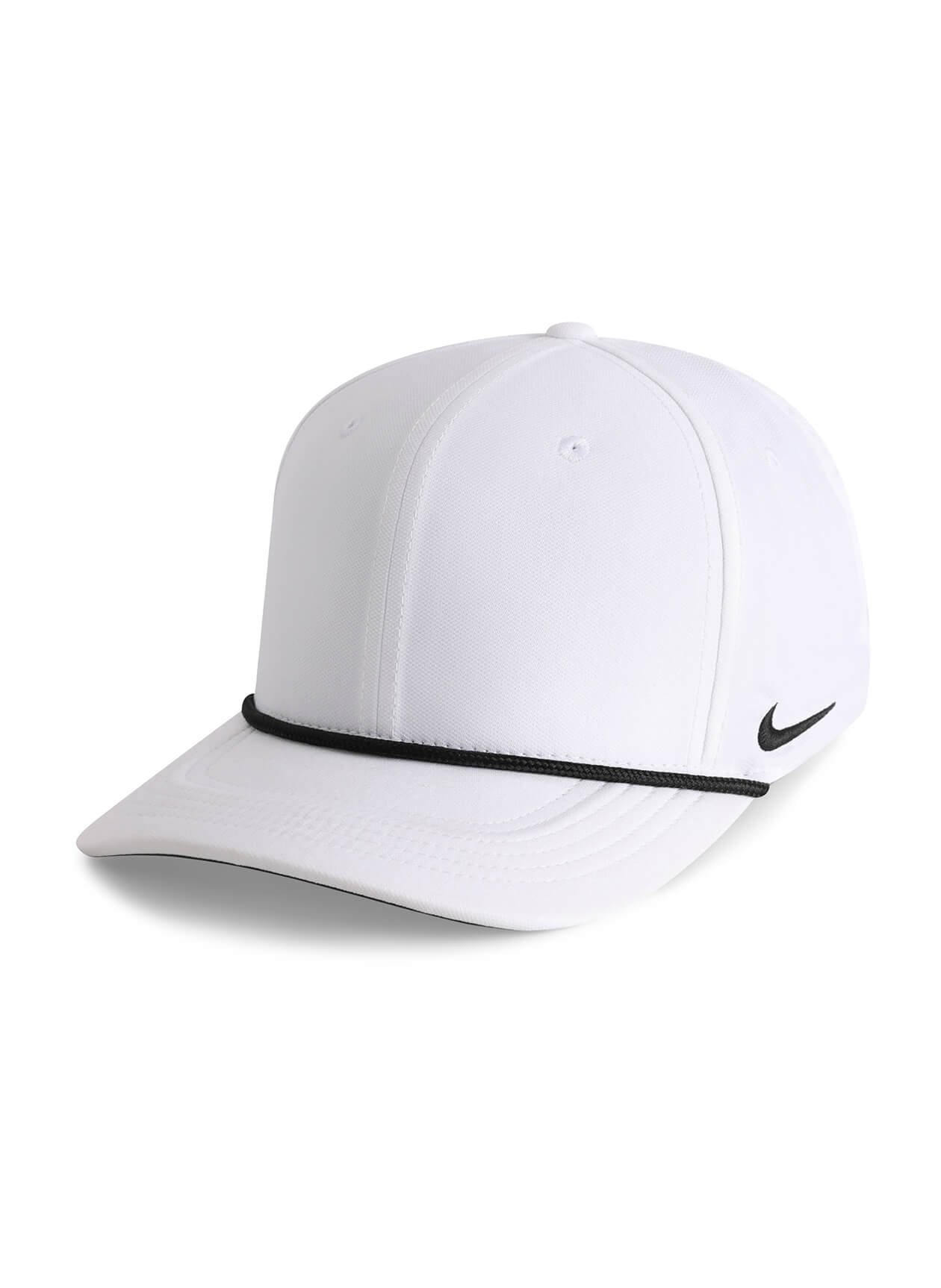 Nike Team Rise Rope Cap White Black