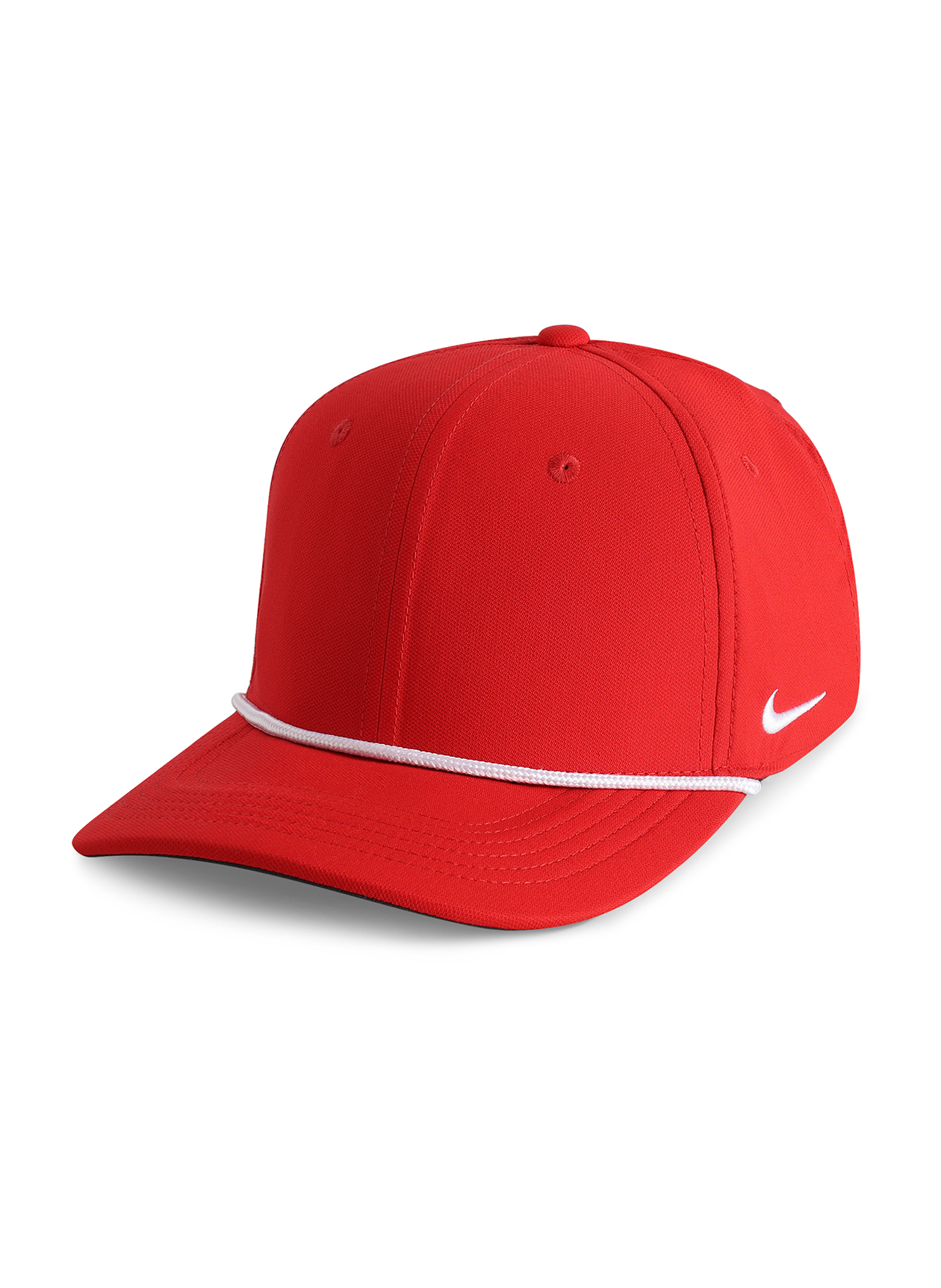 Nike White / University Red Team Rise Rope Cap