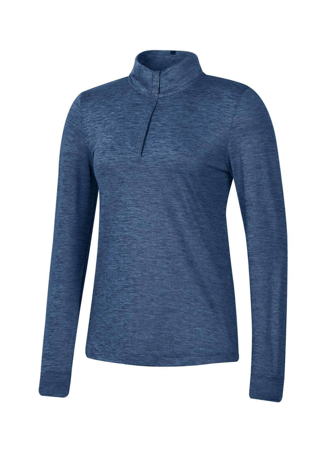 Under Armour Women's White Zinger 3.0 Heather Quarter-Zip