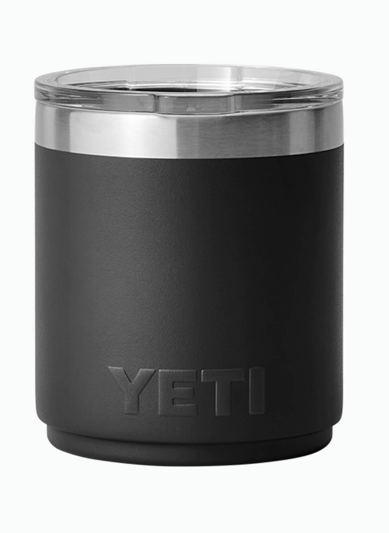 YETI Black Rambler 10 oz Stackable Lowball Tumbler | Personalized 