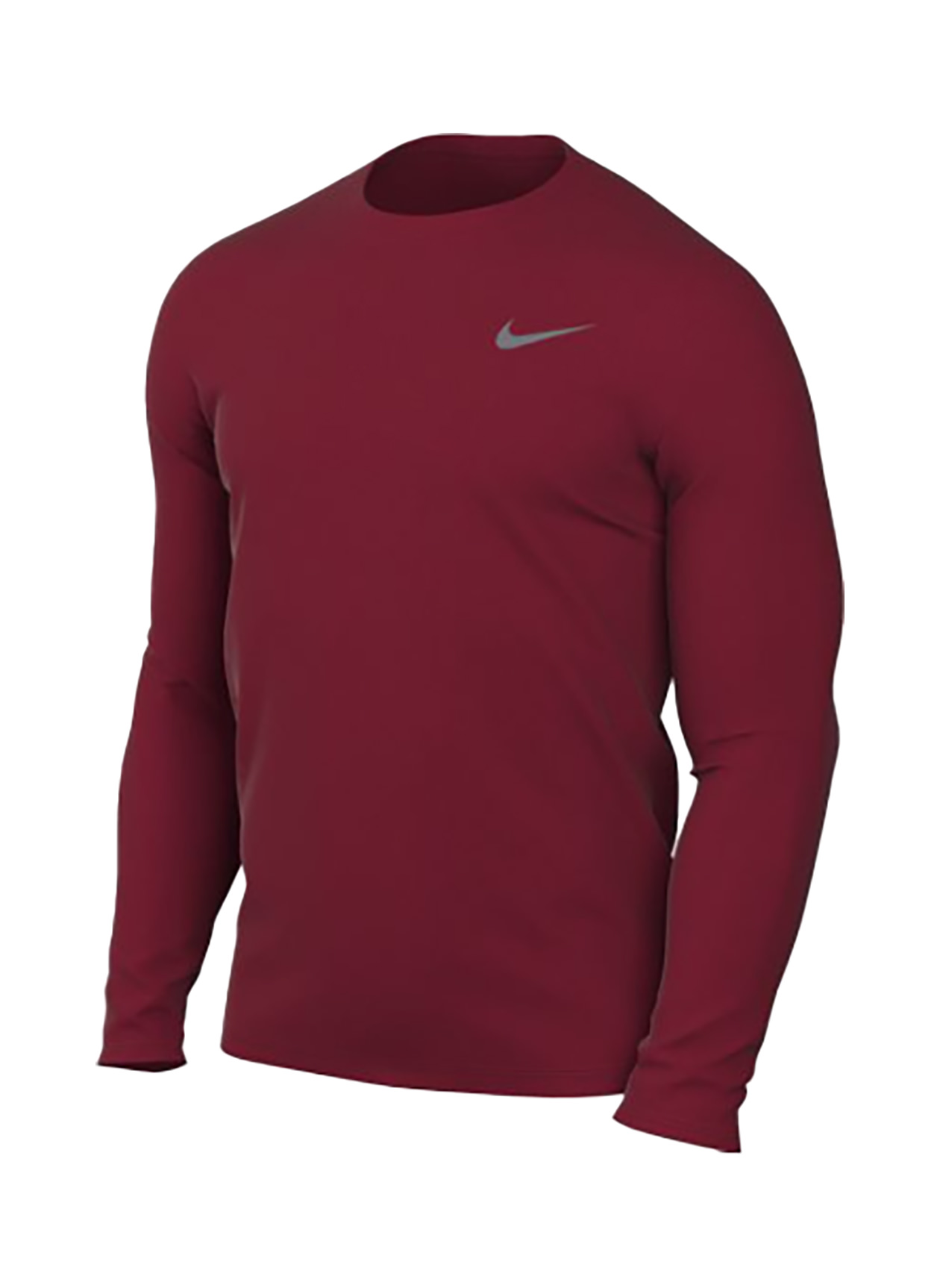 Nike Men's Carbon Heather Legend Long-Sleeve Crew T-Shirt